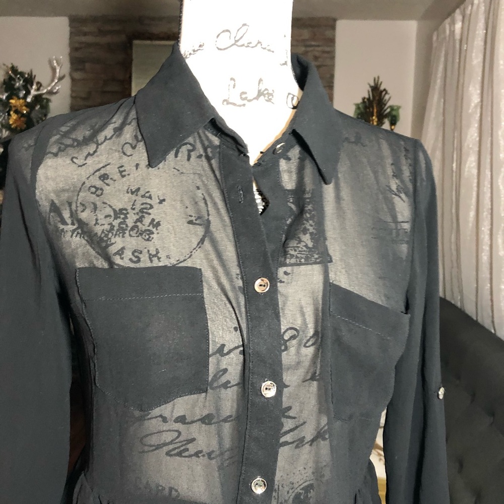 Monteau Los Angeles | Button Down Shirt | Black - Picture 8 of 8